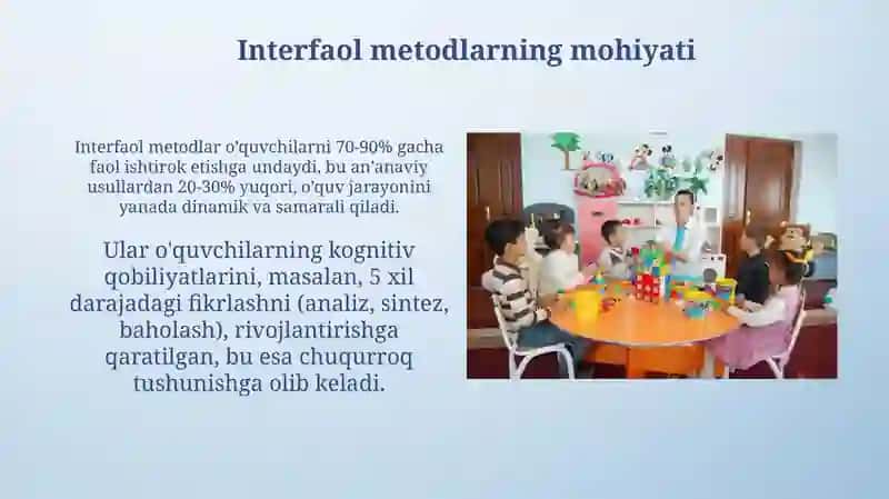 Interfaol metodlar va ularni qo'llash mahorati 3