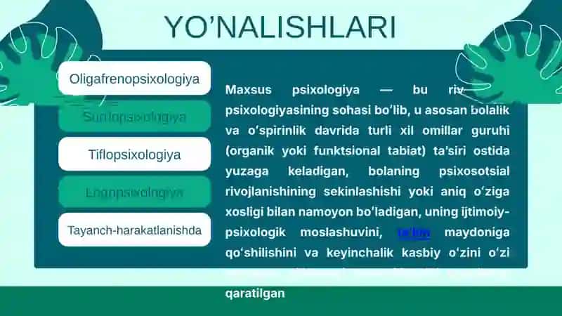 Maxsus psixologiya fanining predmeti maqsadi vazifalari va uslublari 3