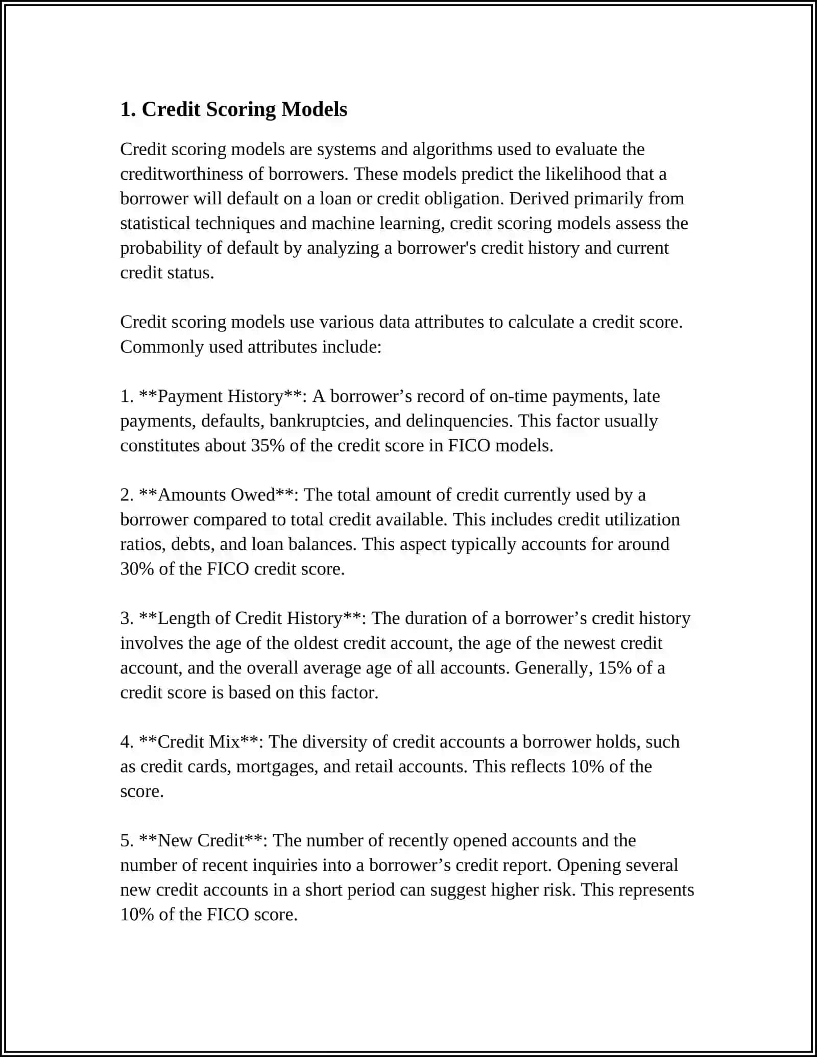 Credit Scoring Models 3