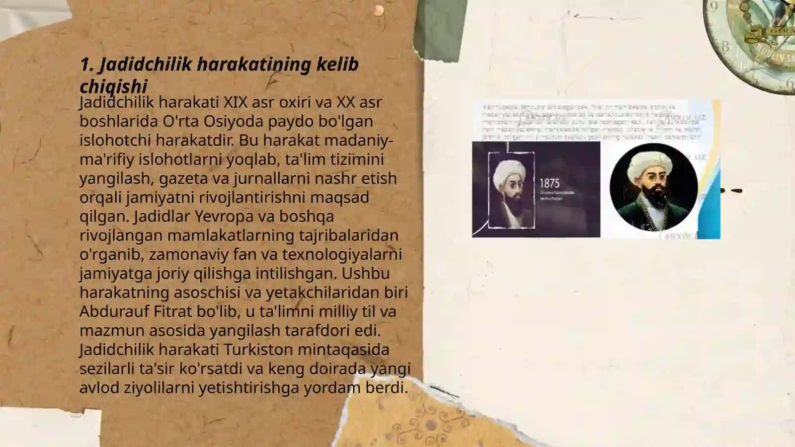 Jadid marifatparvarlarining o'lka ijtimoiy-manaviy hayotida tutgan orni va faoliyati 3