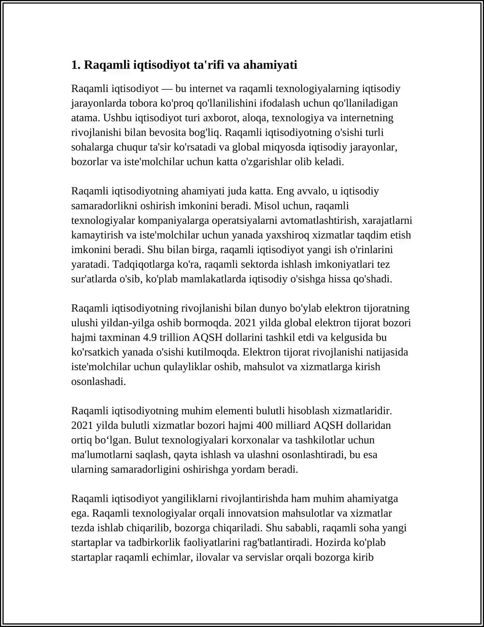 RAQAMLI IQTISODIYOT VA UNING RIVOJLANISHI 3