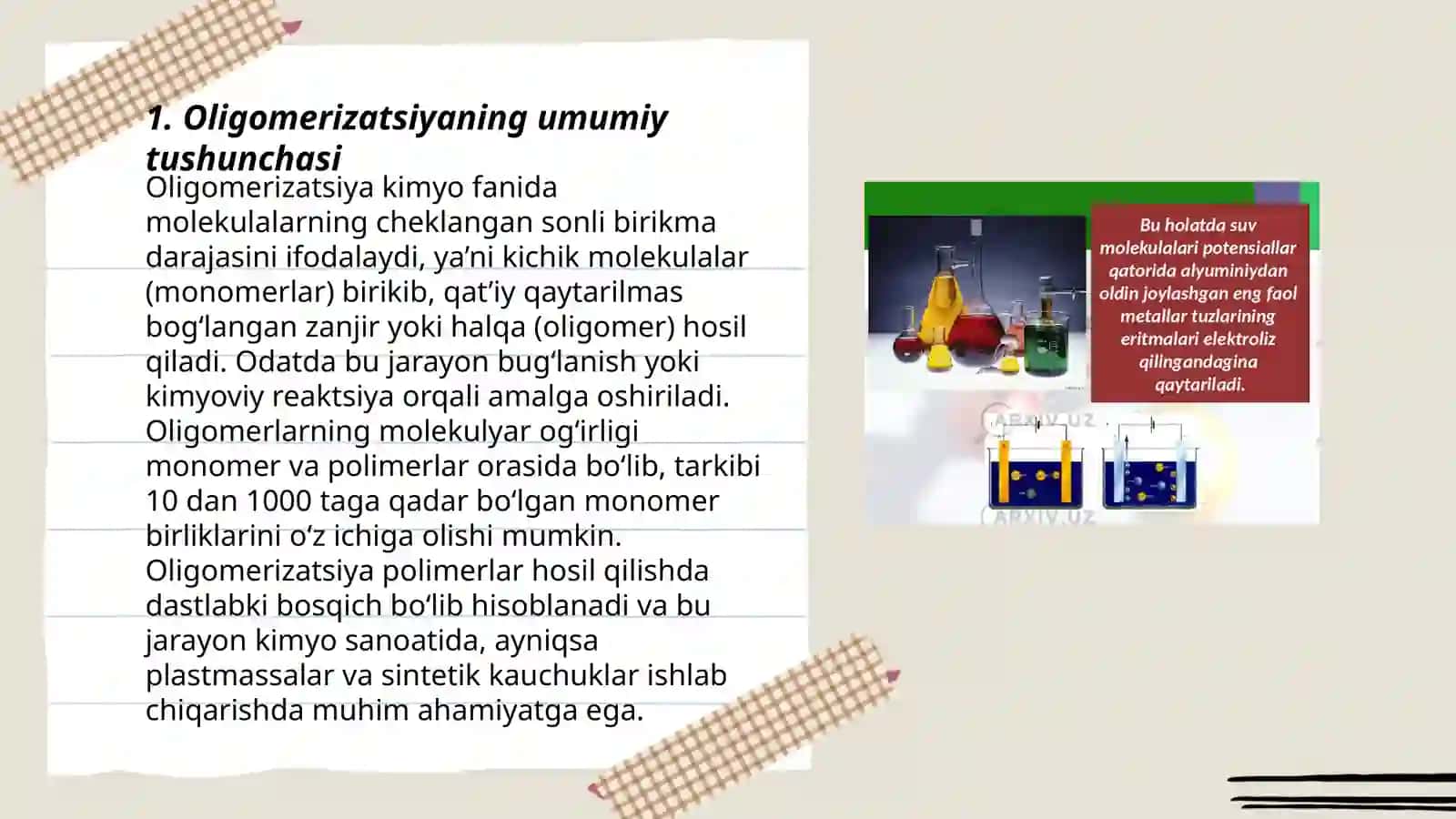Oligomerizatsiya va uning ahamiyati 3