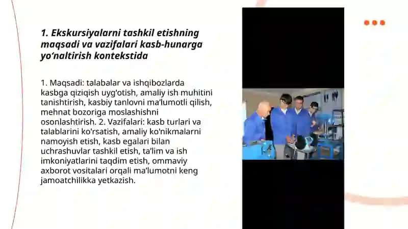 Ekskursiyalarni tashkil qilish 3