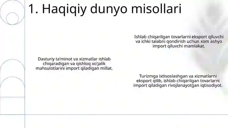 Ochiq iqtisodiyotda muvozanatning ishlab chiqarish hajmi 3