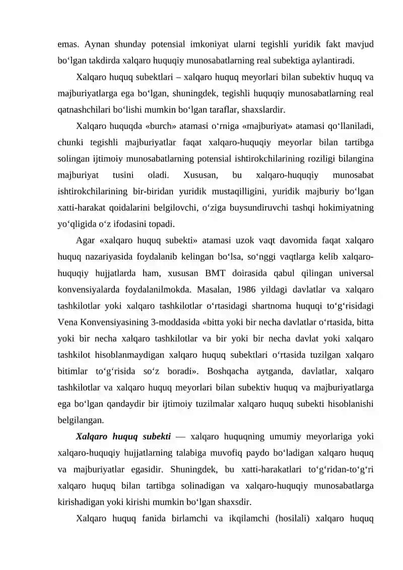 Hozirgi zamon Xalqaro huquqi sub'yektlari 3