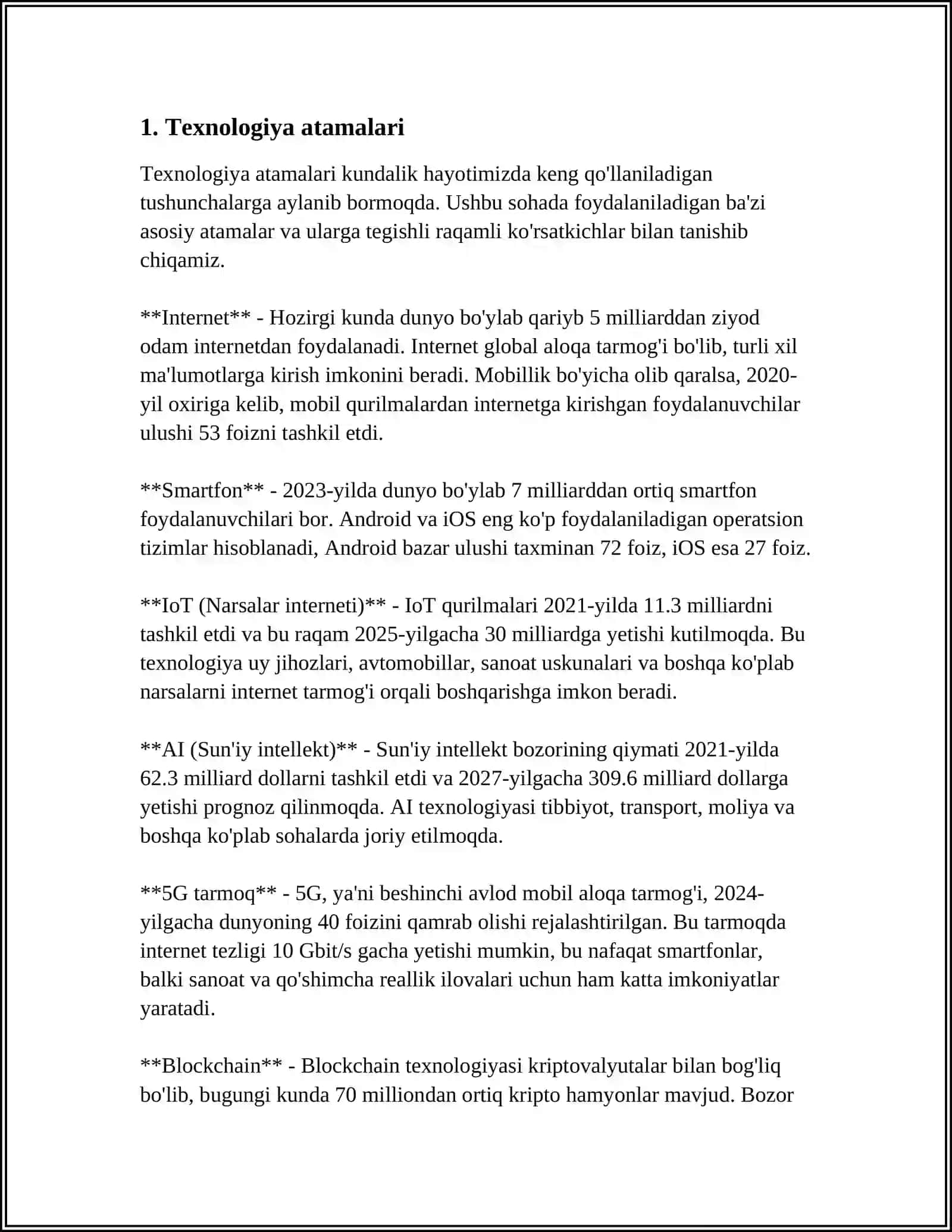 TERMINOLOGIYAGA TAYYOR HOLDA OLINGAN SOZLAR. MAXSUS NOM SIFATIDA HOSIL QILINGAN SOZLAR 3