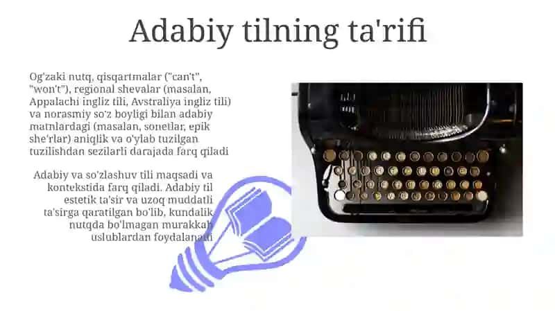 Adabiy til 3