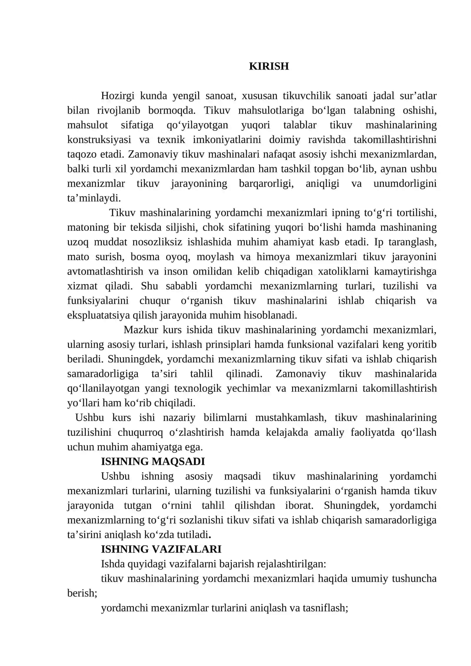 Tikuv mashinalarining yordamchi mexanizmlari turlari, funksiyalari 3