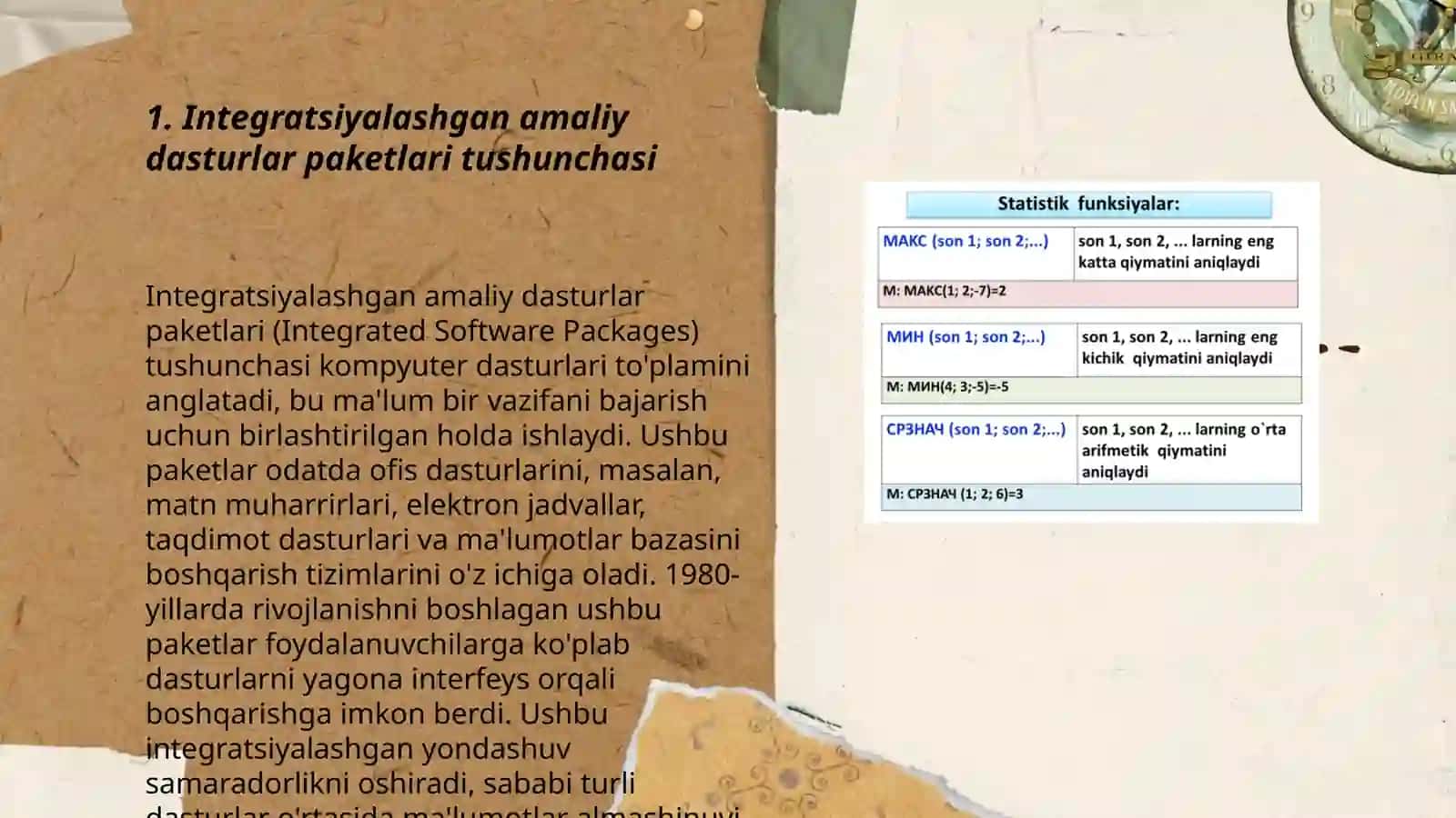 Integratsiyalashgan amaliy dasturlar paketlari tushunchasi 3