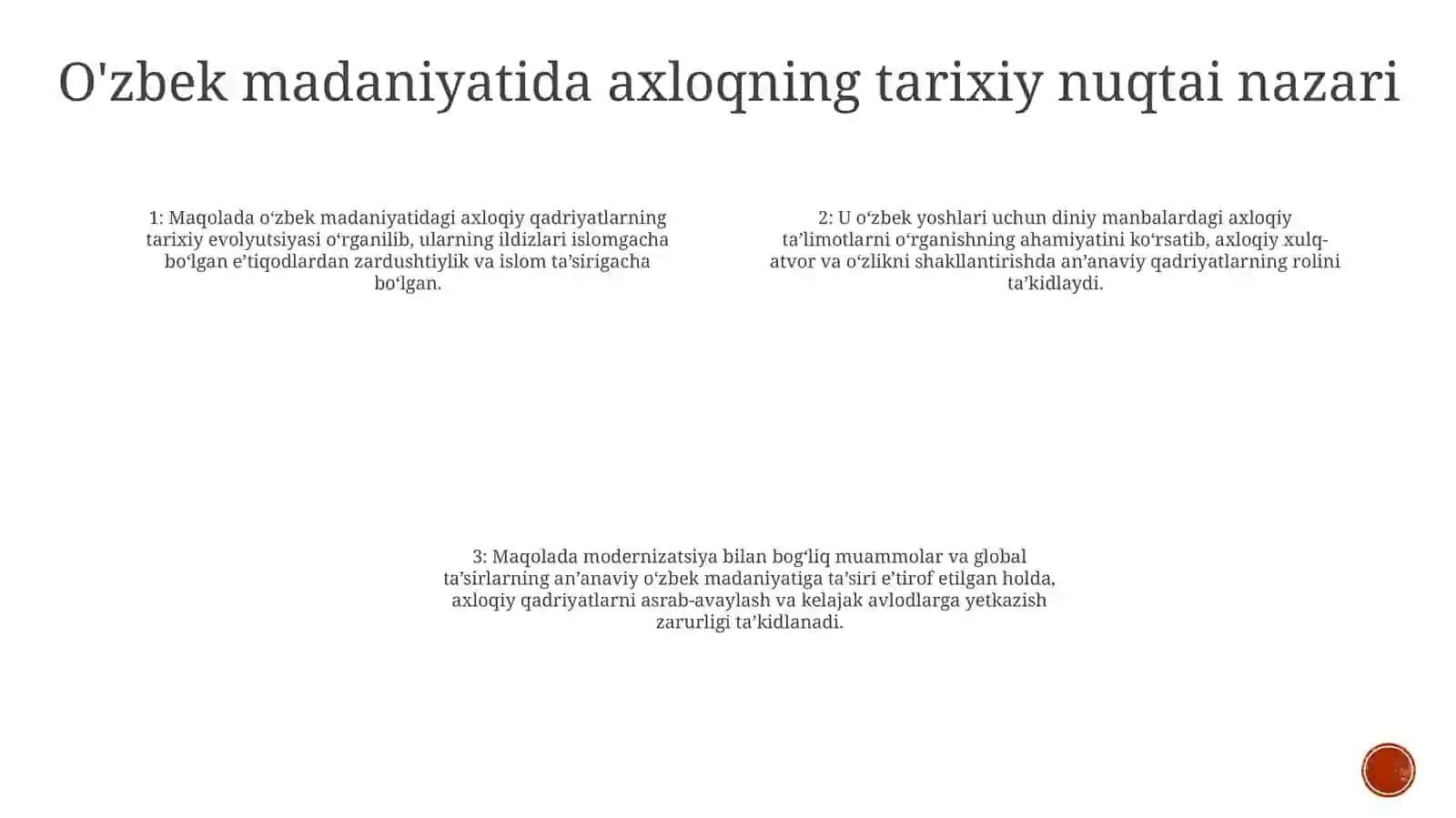 OʻZbekiston Yoshlarining Diniy Manbalardagi Axloqiy Tarbiyaga Oid G'Oyalarni O'Rganishning Ahamiyati 3
