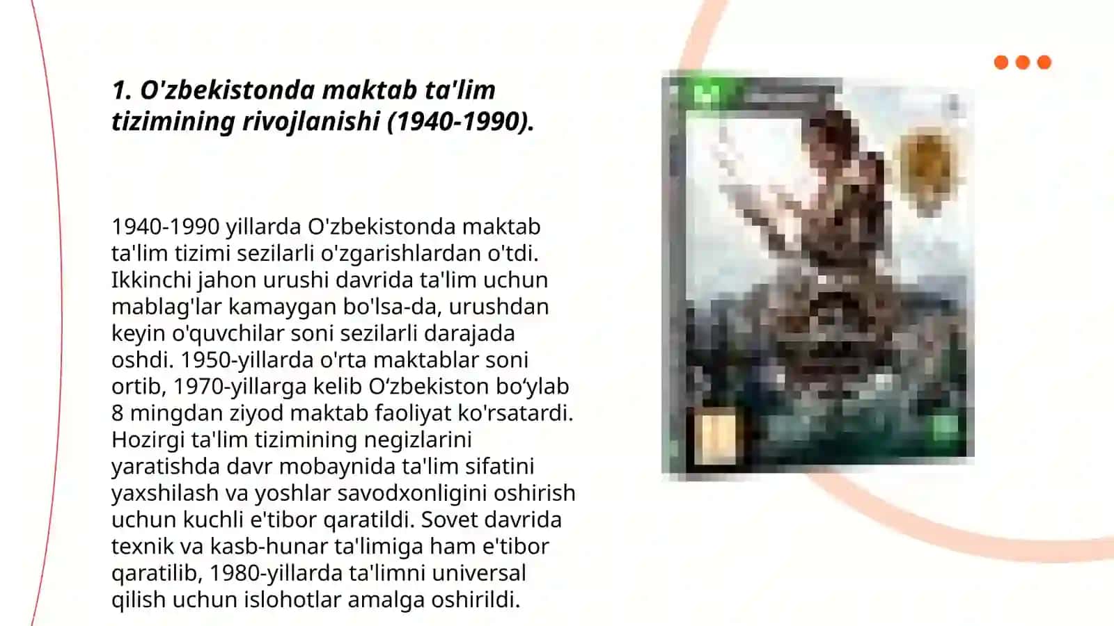 O'zbekistonda maktab va pedagogika fanining taraqqiyoti 3