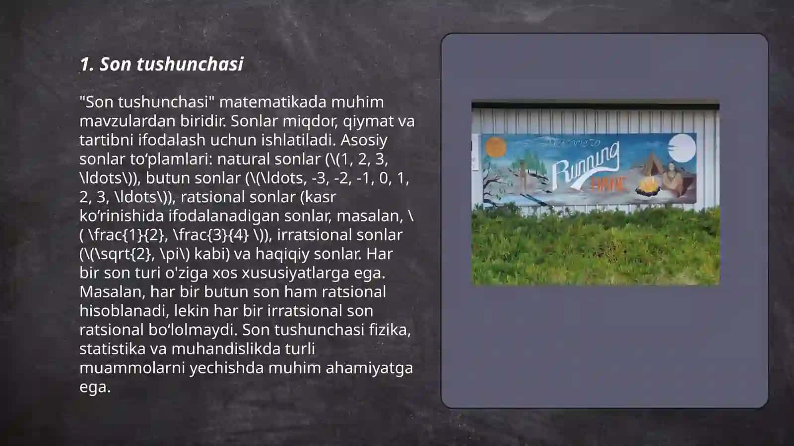 Natural sonlarning boʻlinish alomatlari 3