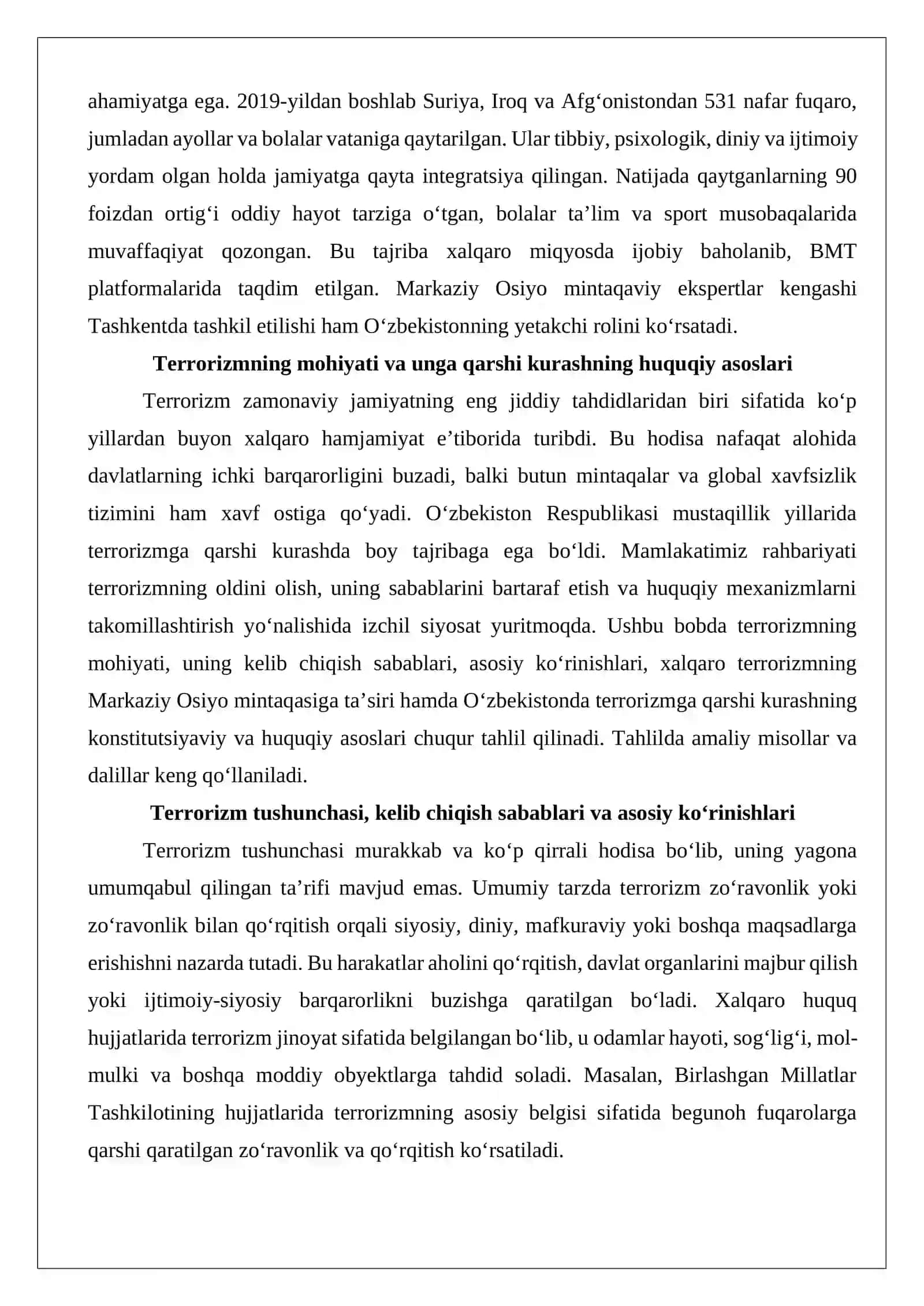 O‘zbekistonning terrorizmga qarshi kurash tajribasi 3