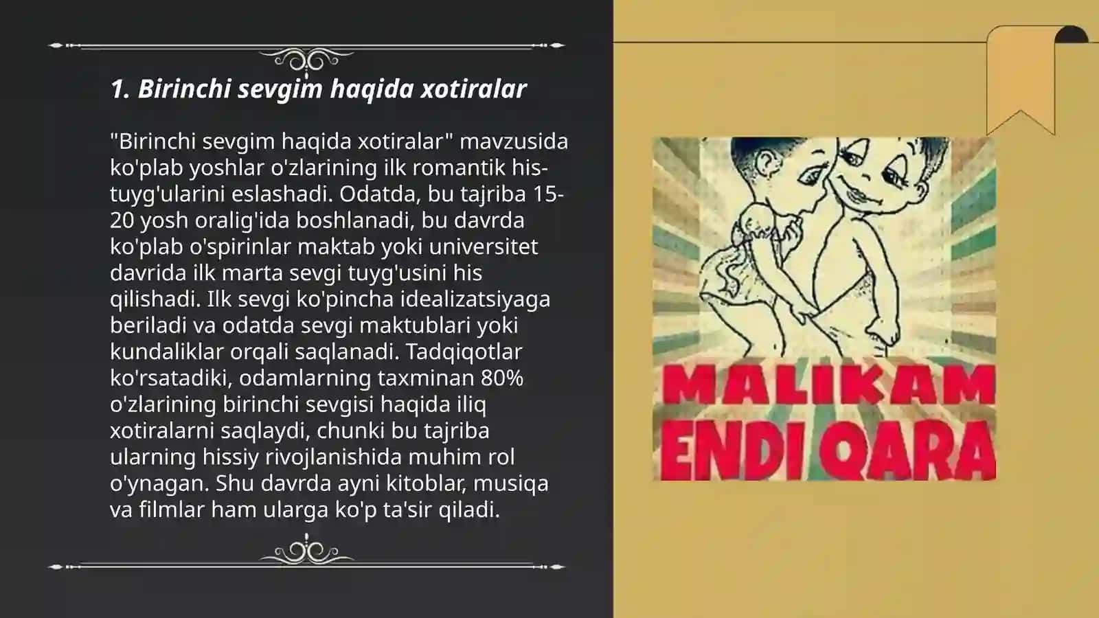 Birinchi sevgim haqida xotiralar 3