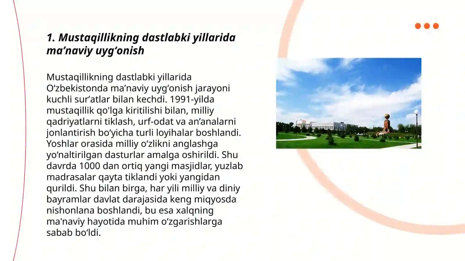 Oʻzbekistonda maʼnaviy maʼrifiy taraqqiyot 3