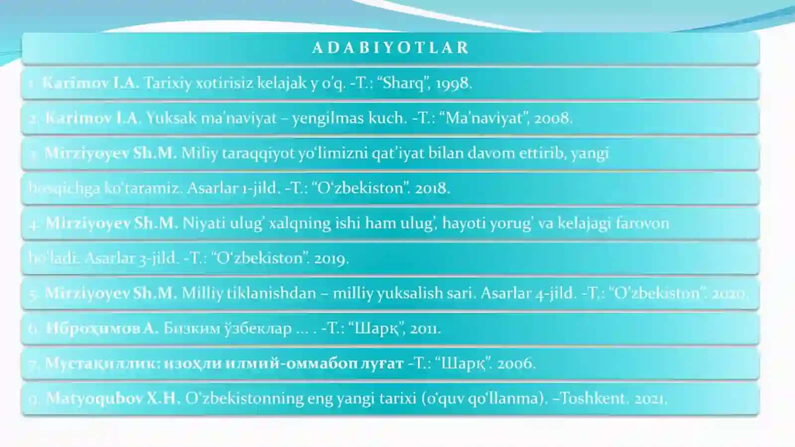 O‘zbekistonning eng yangi tarixi fanining predmeti maqsadi va vazifalari,  nazariy-metodologik tamoyillari 3
