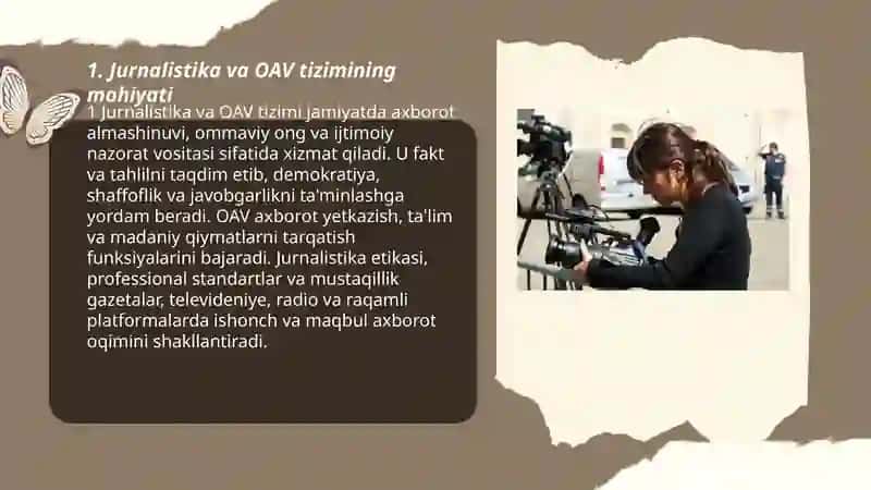 Jurnalistika va OAV tizimi sifatida 3