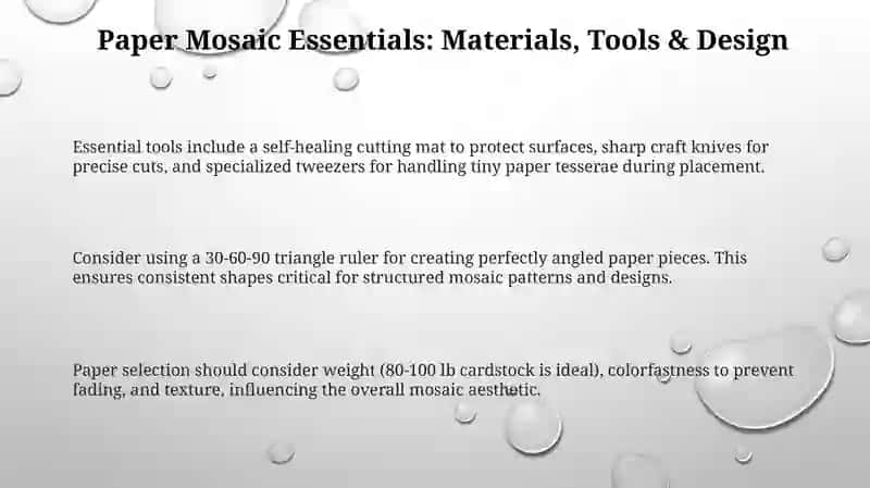 Making a mosaic from paper 3