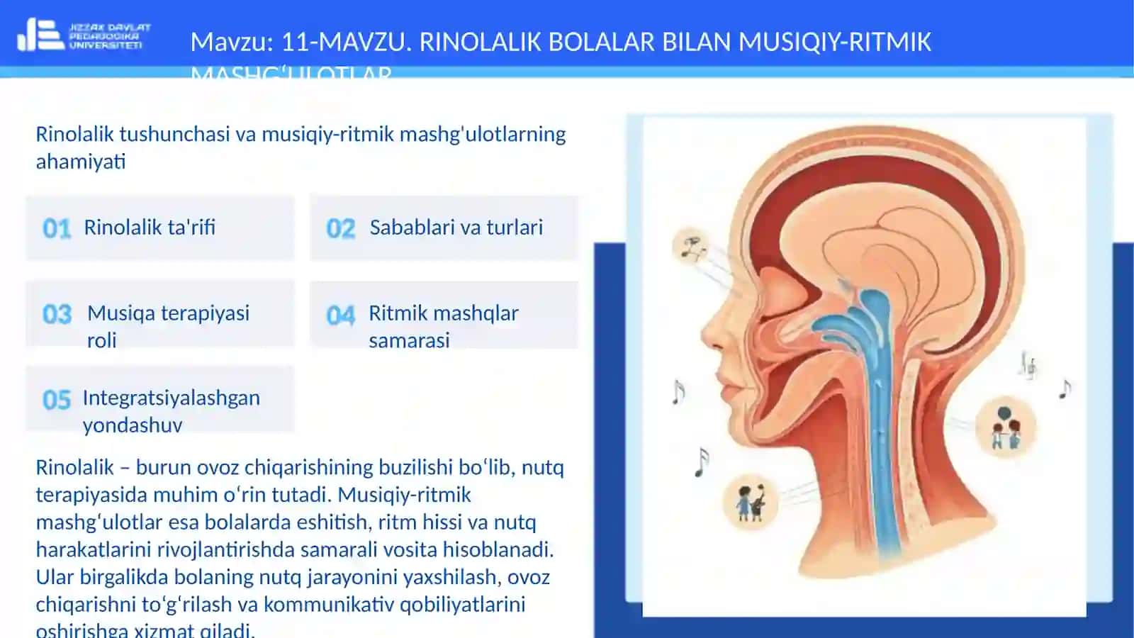 Rinolalik tushunchasi va musiqiy-ritmik mashg'ulotlarning ahamiyati 3