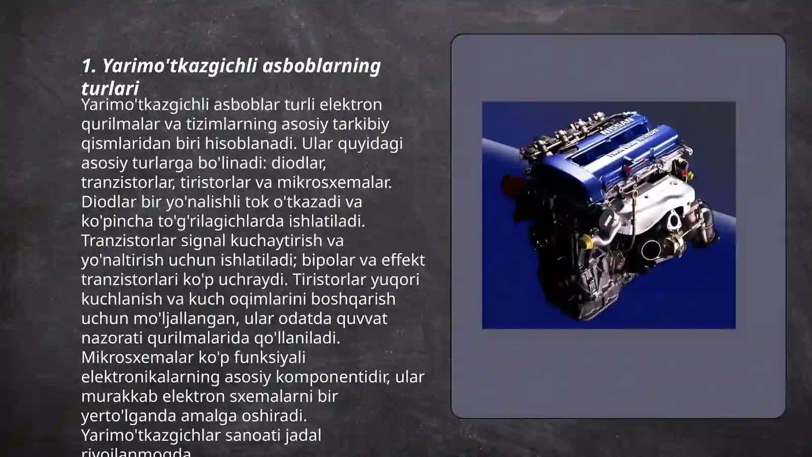 Yarimo'tkazgichli asboblar va ularning texnikada qo'llanishi 3