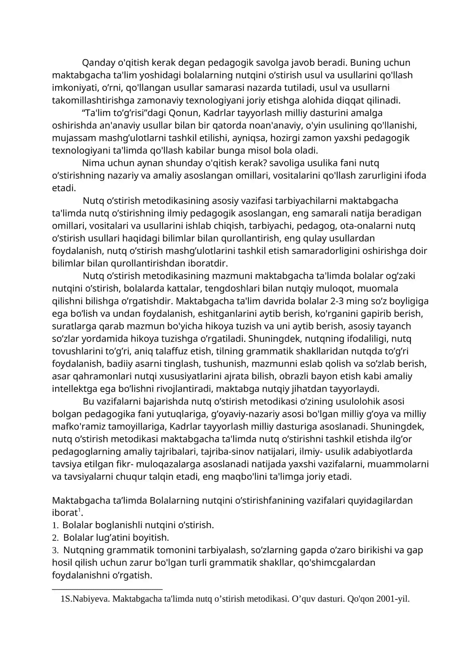 Bolalarning nutqini o ’stirish fanining asosiy nazariy matni 3