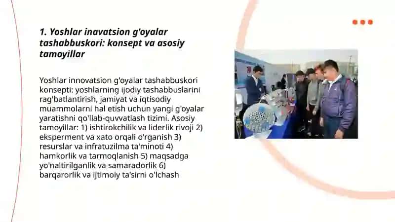 Yoshlar inavatsion g'oyalar tashabbuskori 3