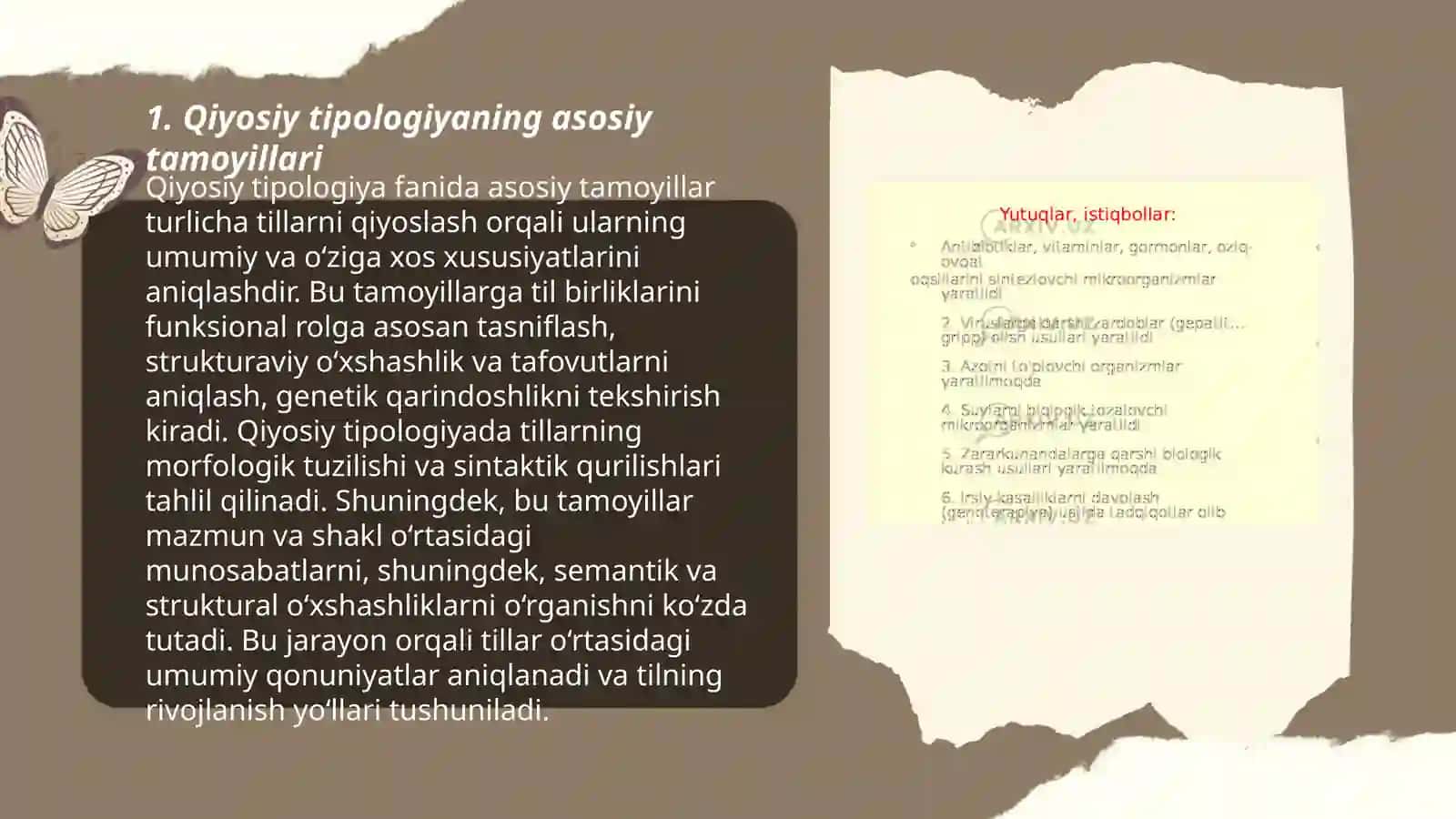 Tillarning tavsiflanishi: qiyosiy va genetik tipologiya 3