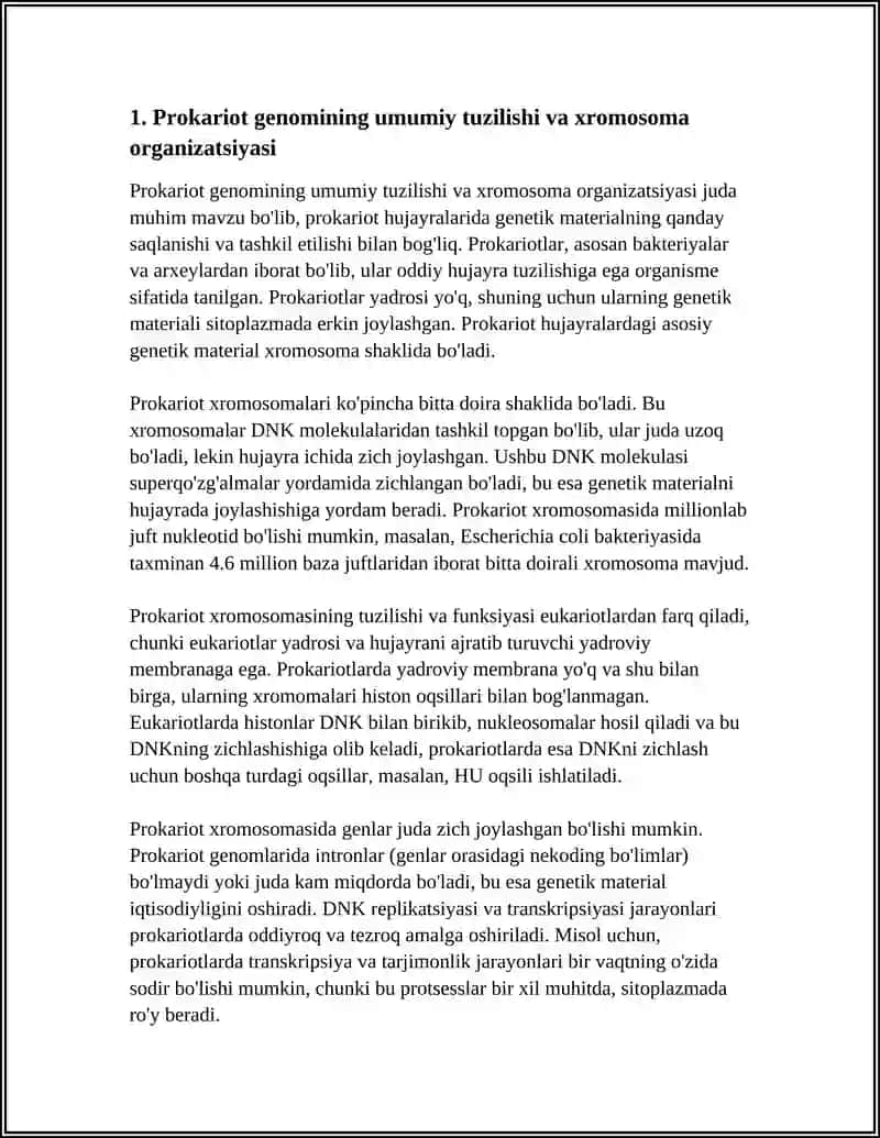 PROKARIOT VA EUKARIOT GENOM TUZILISHI 3