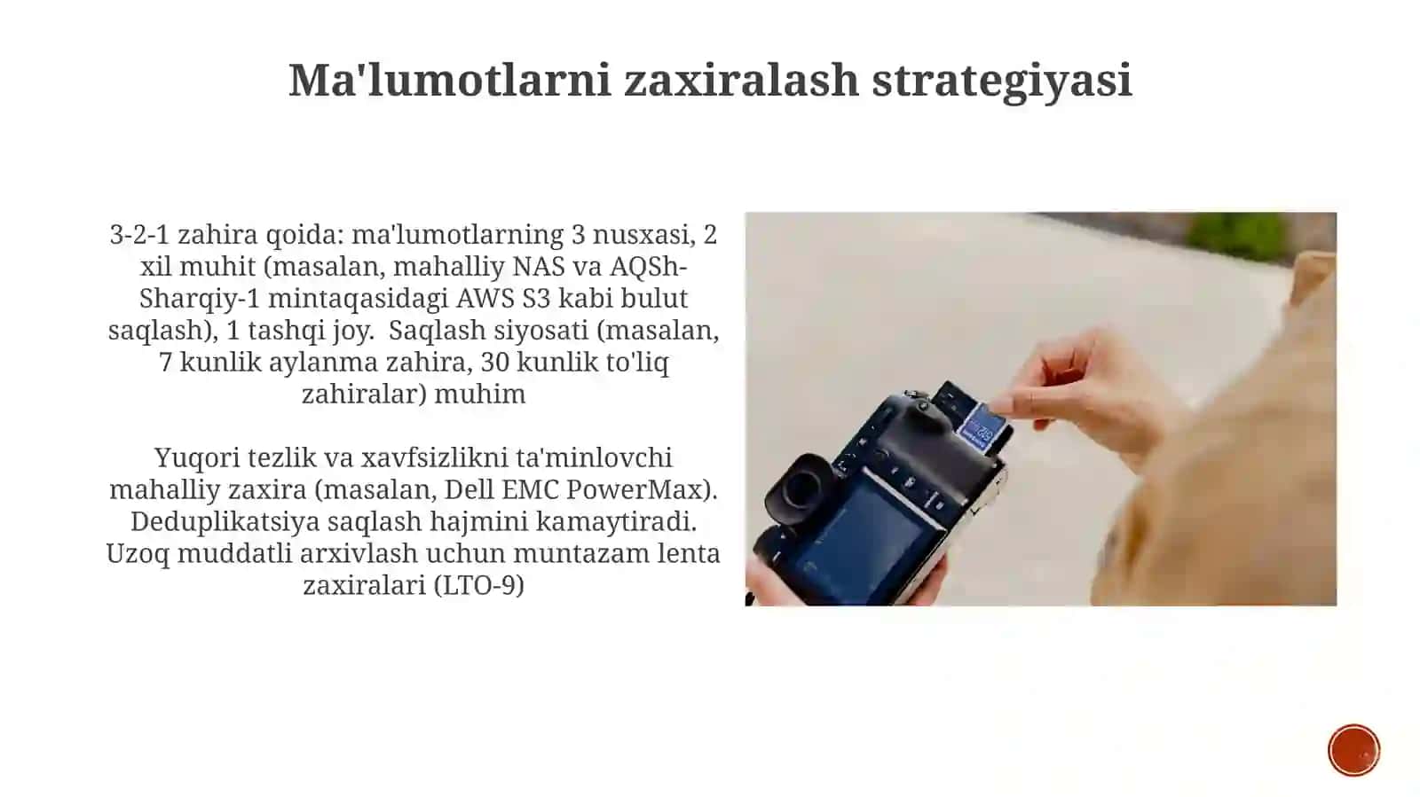 Pulni saqlash, almashtirish va o‘tkazish 3