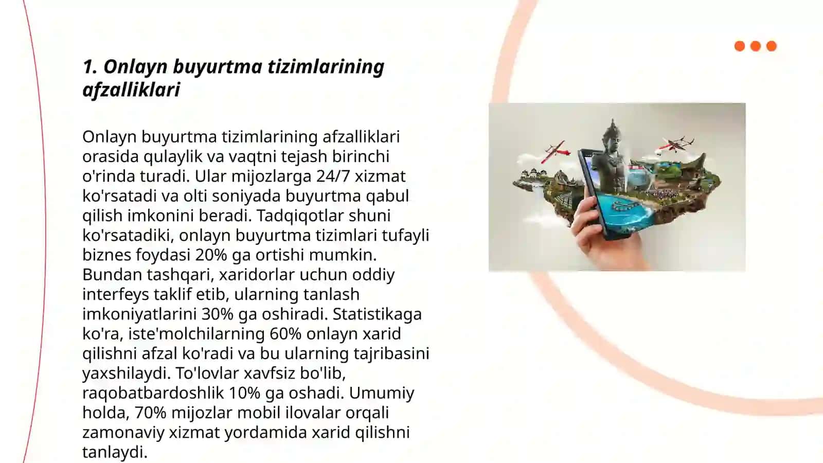 Turizmda Raqamli texnologiyalardan foydalanish avfzalliklari 3