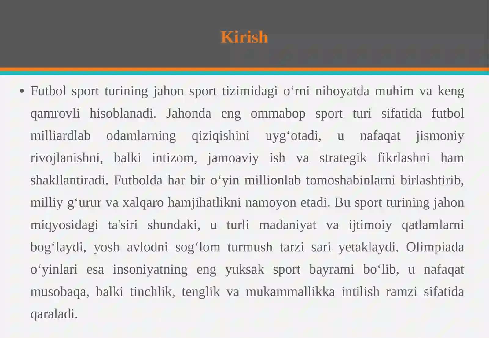 Futbol bo‘yicha Olimpiada o‘yinlarini o‘tkazilishi 3