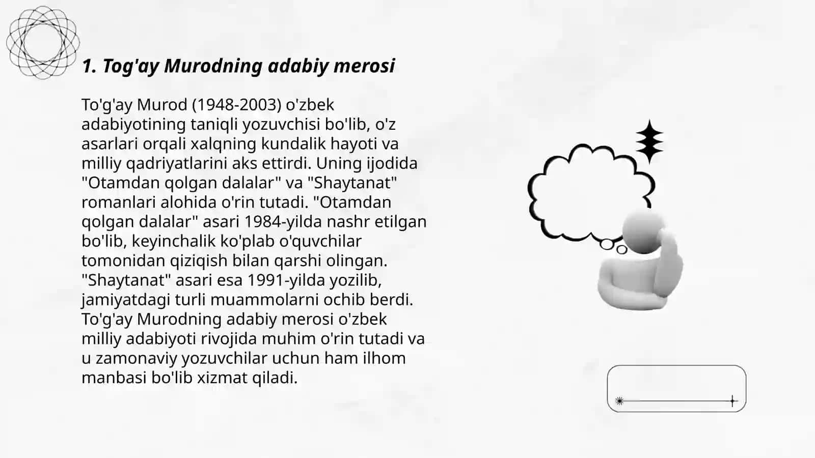 Tog'ay Murodning adabiy merosi 3