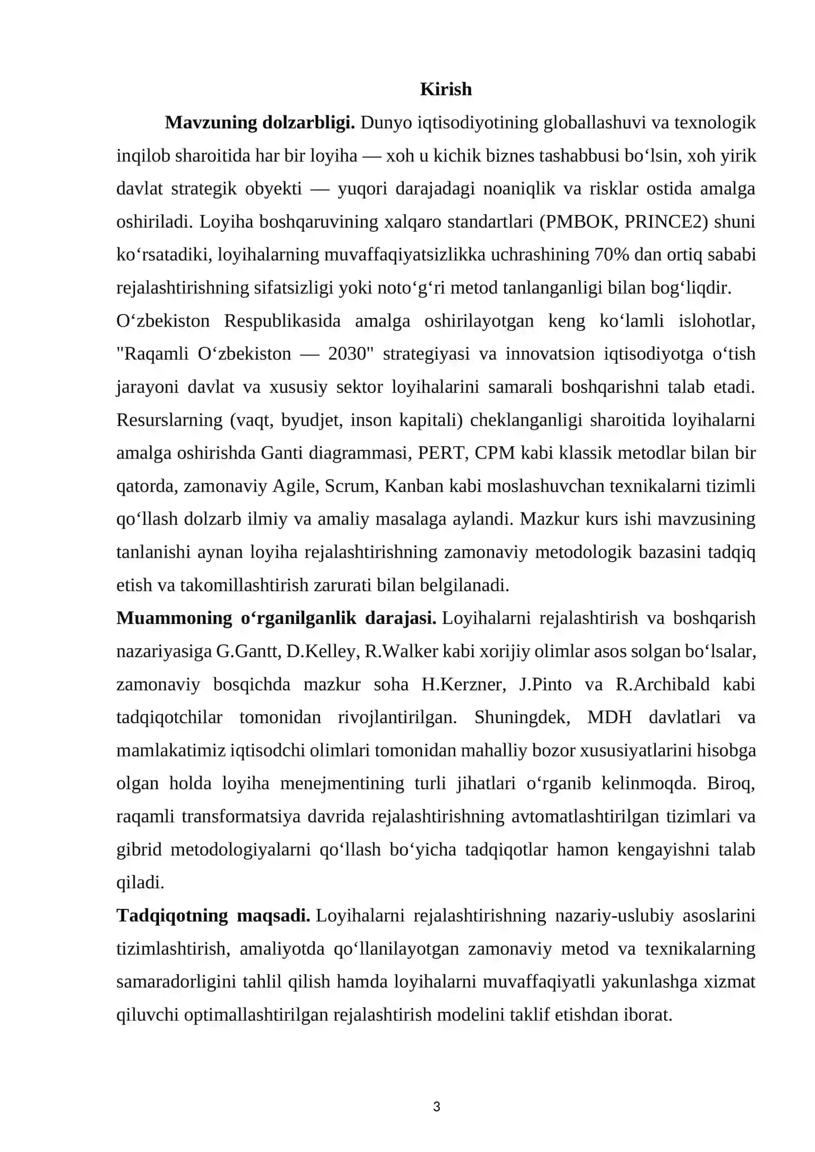 Loyiha Boshqaruvida Resuruslarni Samarali Ta’minlash Usullari Va Imkkoniyatlarini O’rganish usullari 3