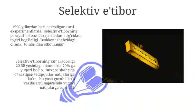 Diqqat turlari va uning xususiyatlari 3