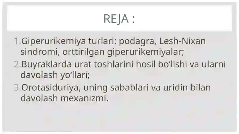 Giperurikemiya turlari 3