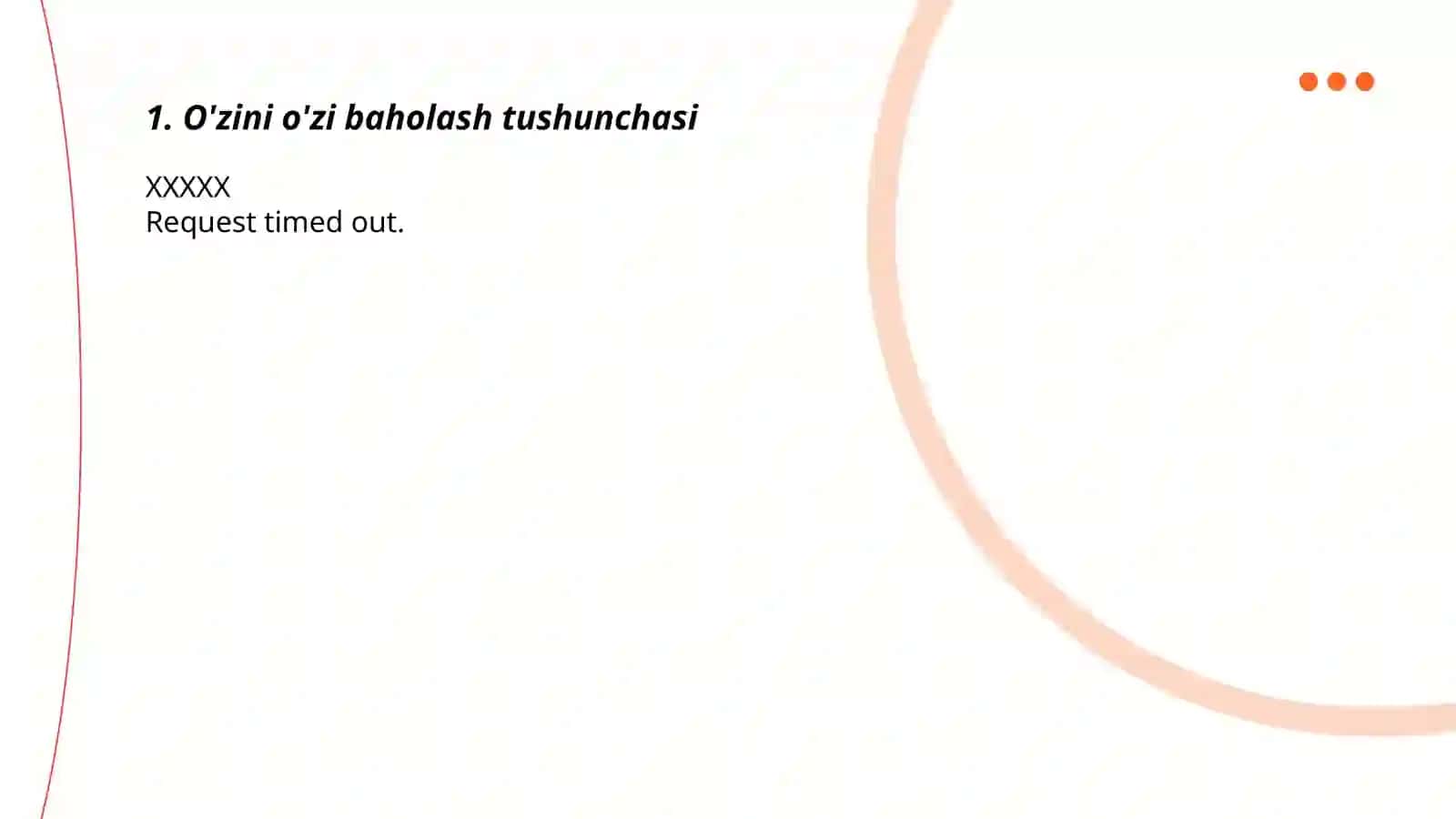 Shaxsning oʻzini oʻzi baholashi va shaxsning oʻzini nazorat qilishi 3