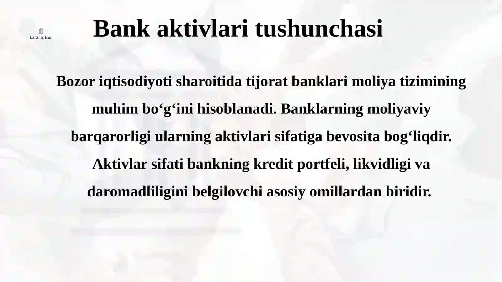 Bank aktivlarining sifati darajasi va maxsus zahiralarini shakllantirish tartibi 3