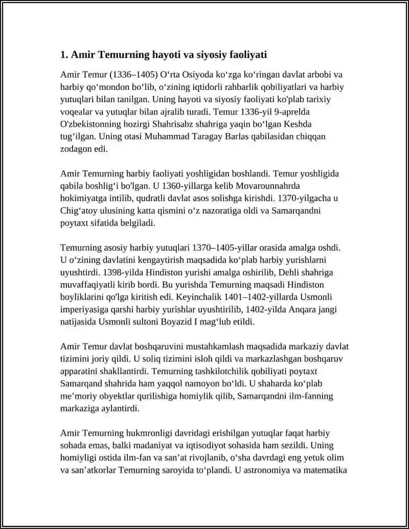 AMIR-TEMUR BUYUK DAVLAT ARBOBI 3