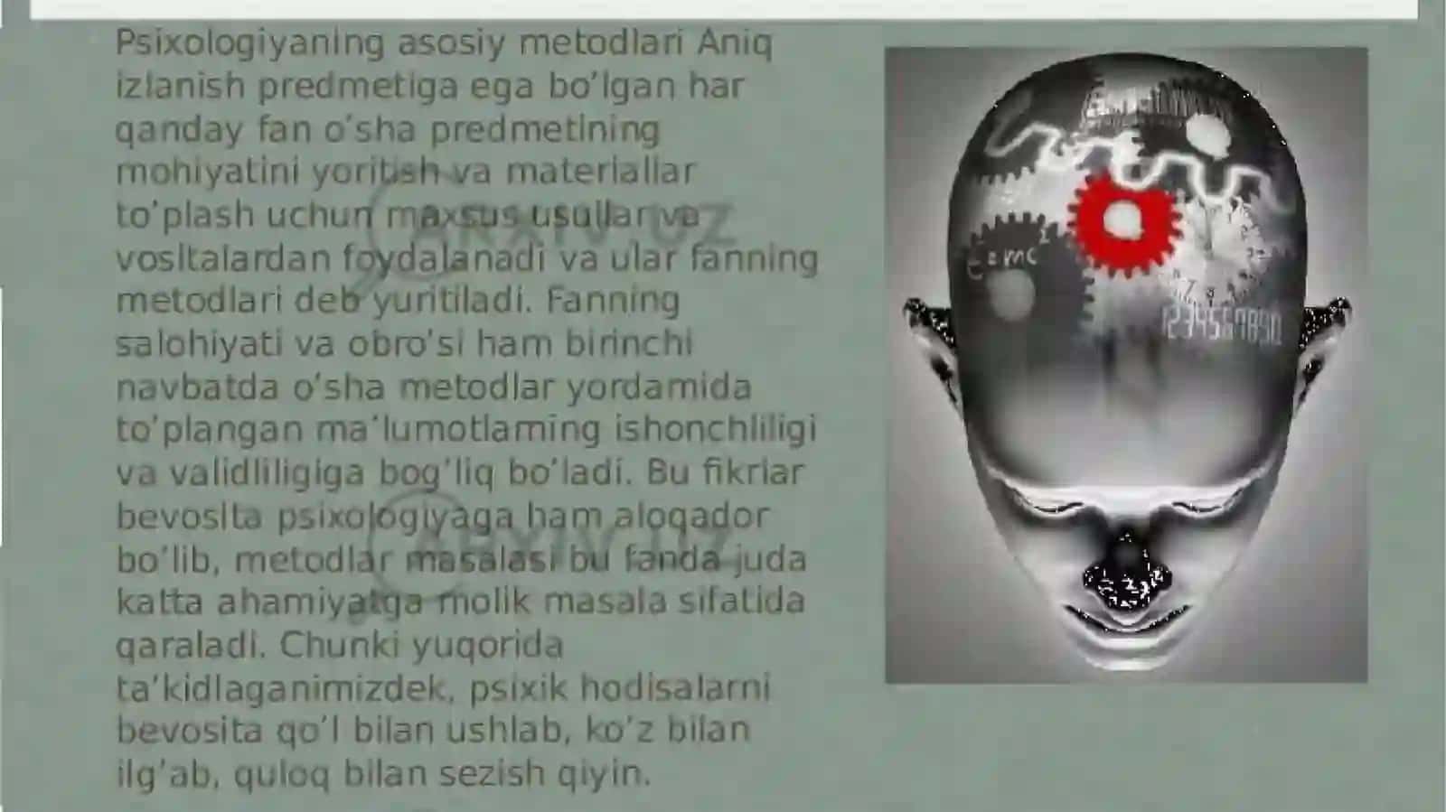 Psixologiya fanining tadqiqot metodlari 3