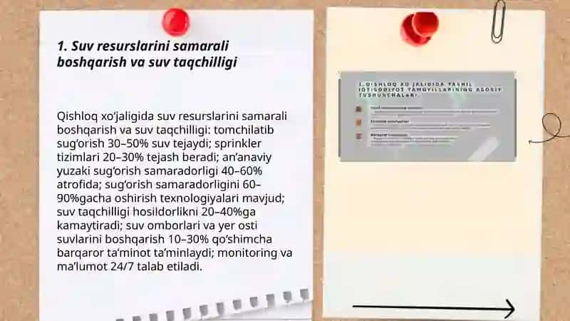 Qishloq xo‘jaligini “yashil iqtisodiyot” asosida rivojlantirish muammolari 3