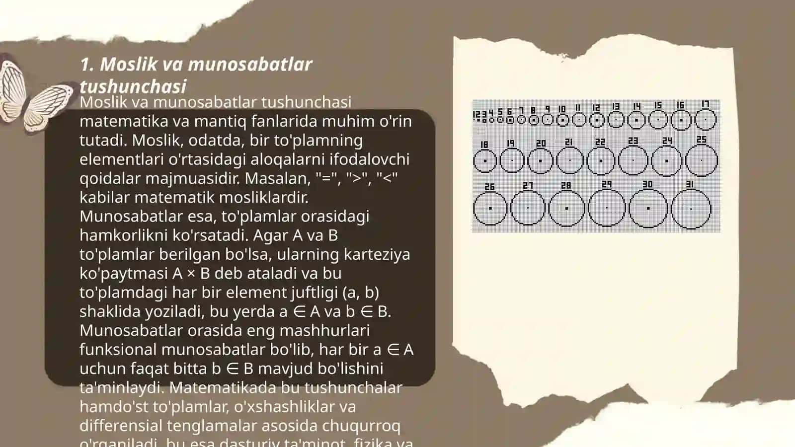 Moslik va munosabatlar 3