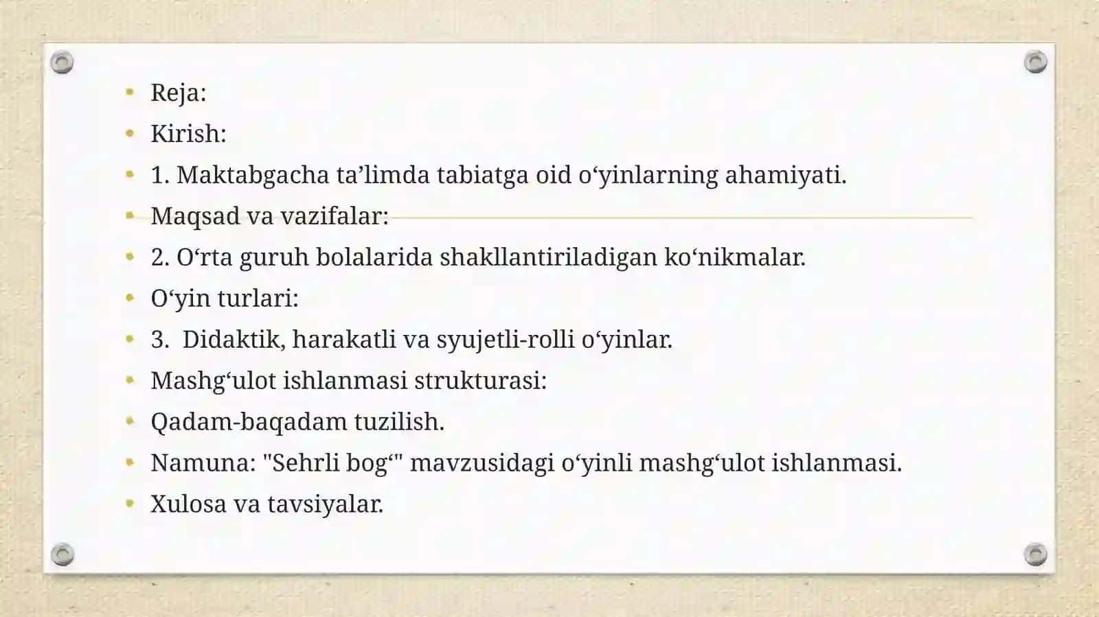 O’rtaguruhdatabiatgaoido’yinlarnitashkiletishningmashg’ulotishlanmalarinituzish 3