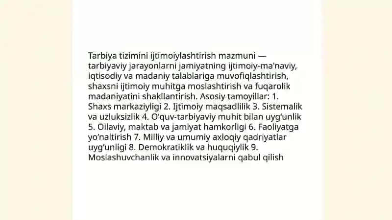 Tarbiya tizimini ijtimoiylashtirish 3