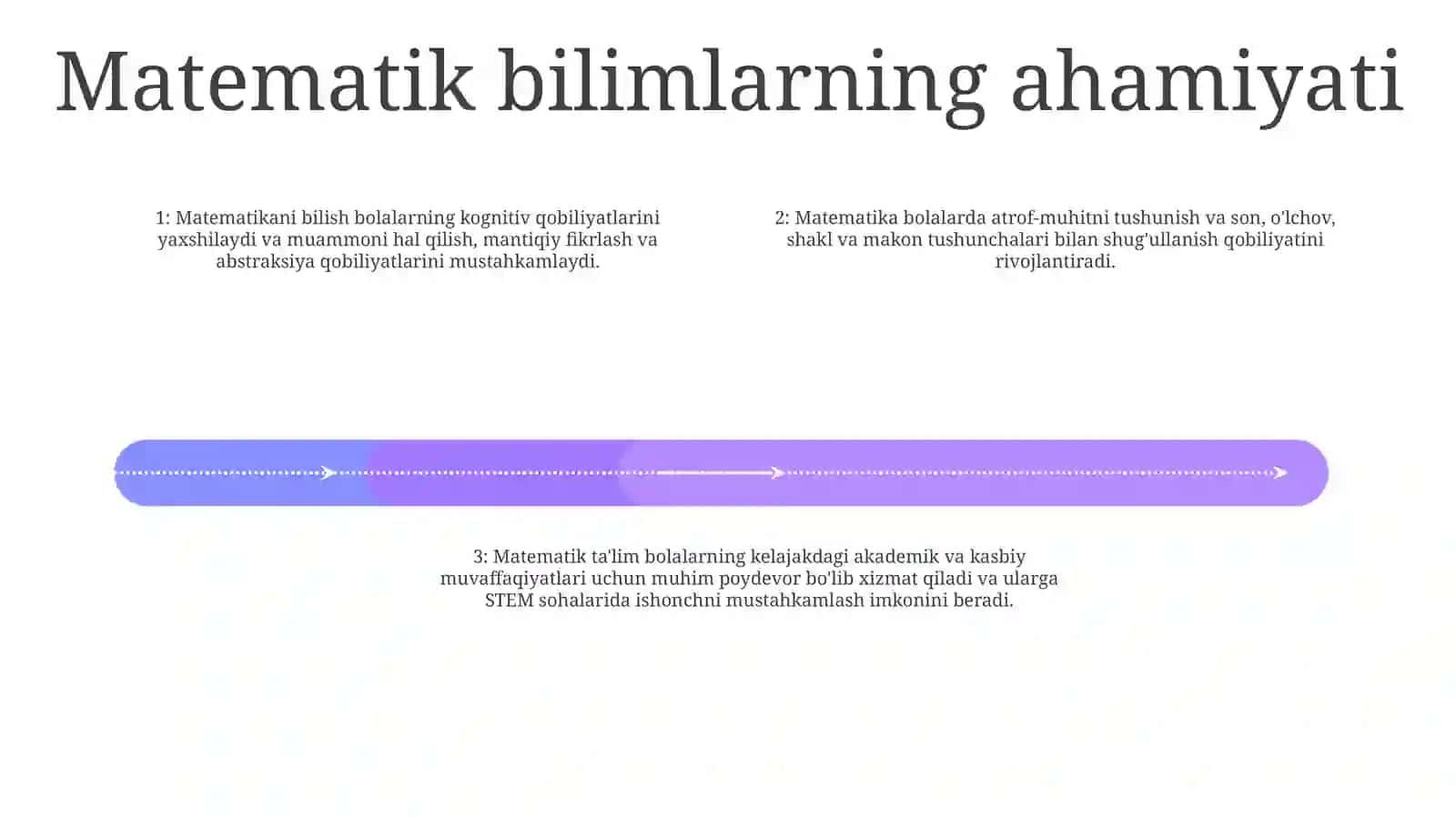 Matematik fanlar 3