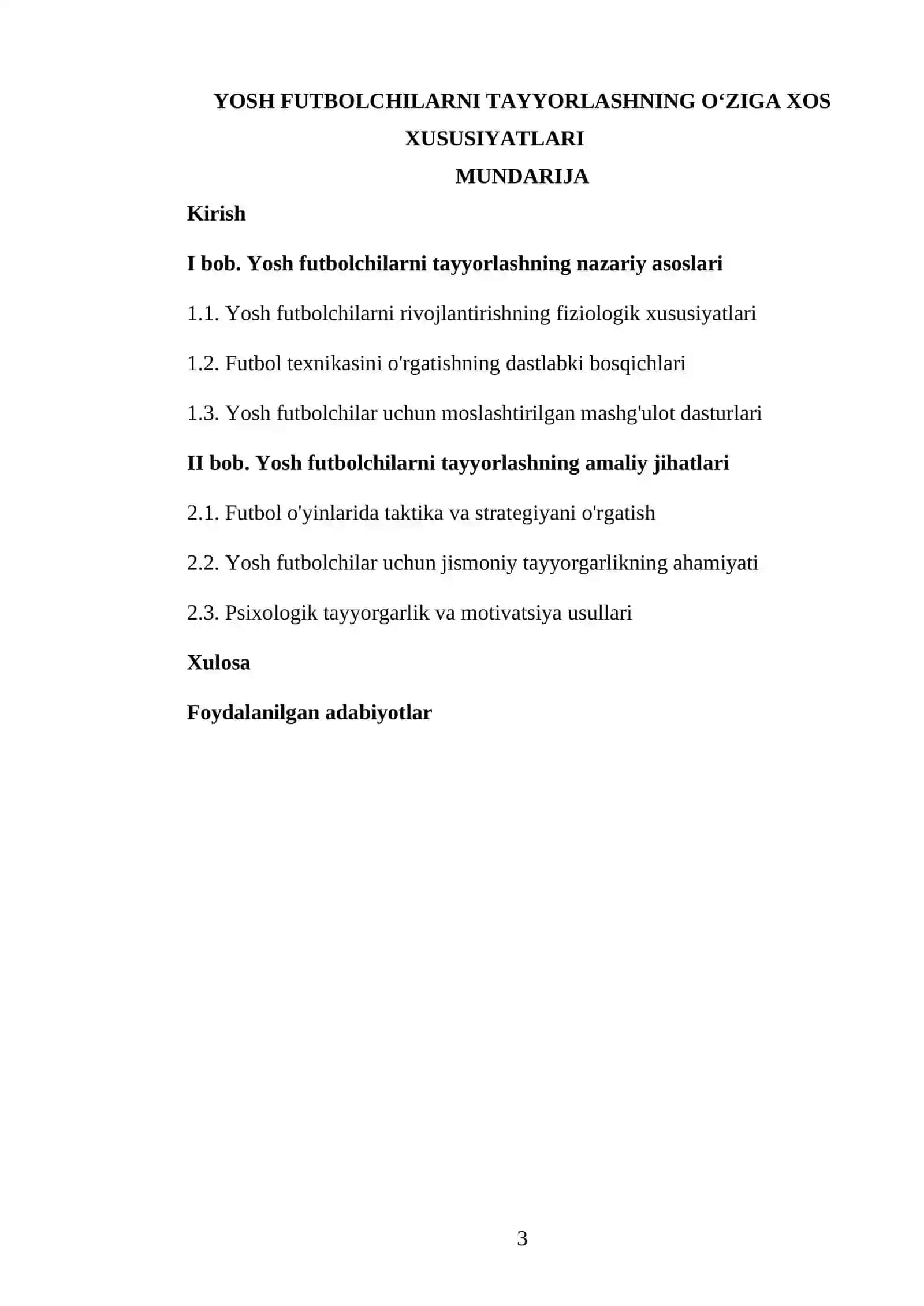 YOSH FUTBOLCHILARNI TAYYORLASHNING OʻZIGA XOS XUSUSIYATLARI 3