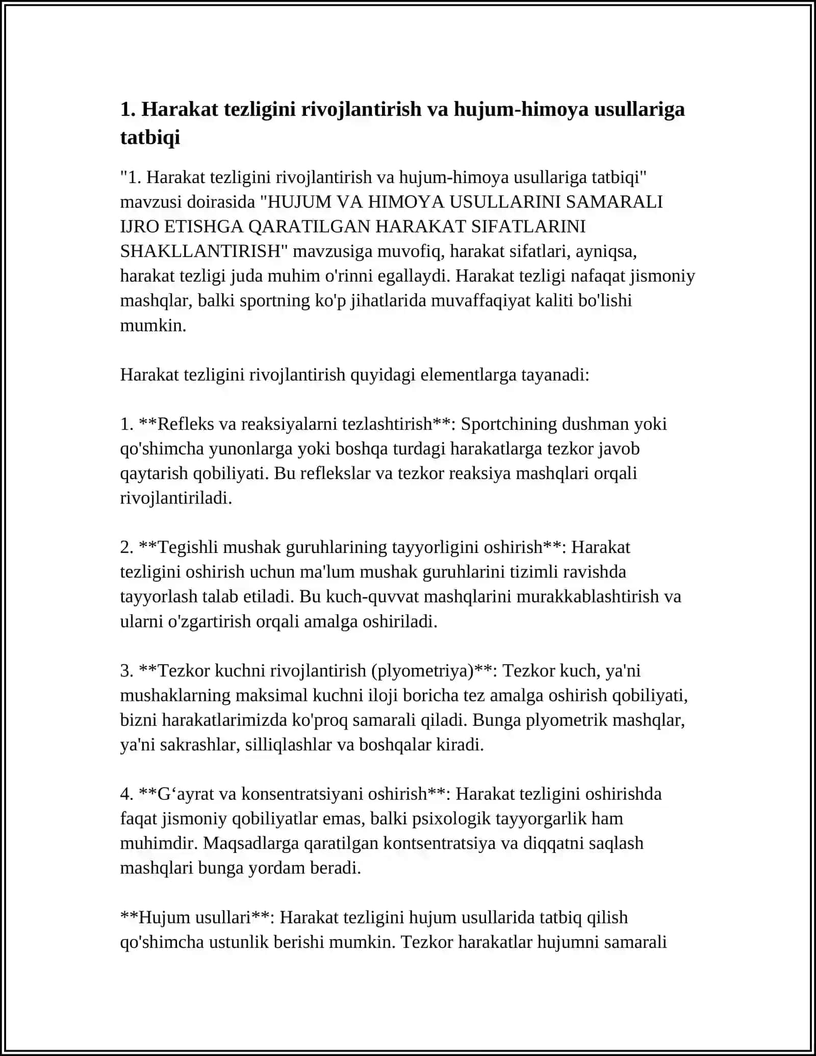 HUJUM VA HIMОYA USULLARINI SAMARALI IJRО ETISHGA QARATILGAN HARAKAT SIFATLARINI SHAKLLANTIRISH 3