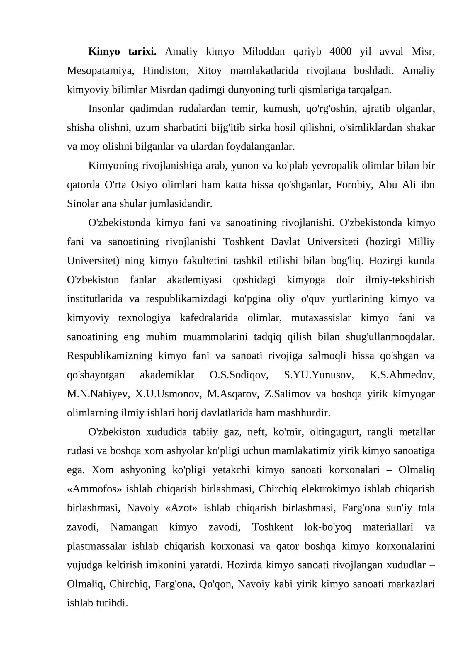 Kimyoning asosiy stexiometrik qonunlari 3