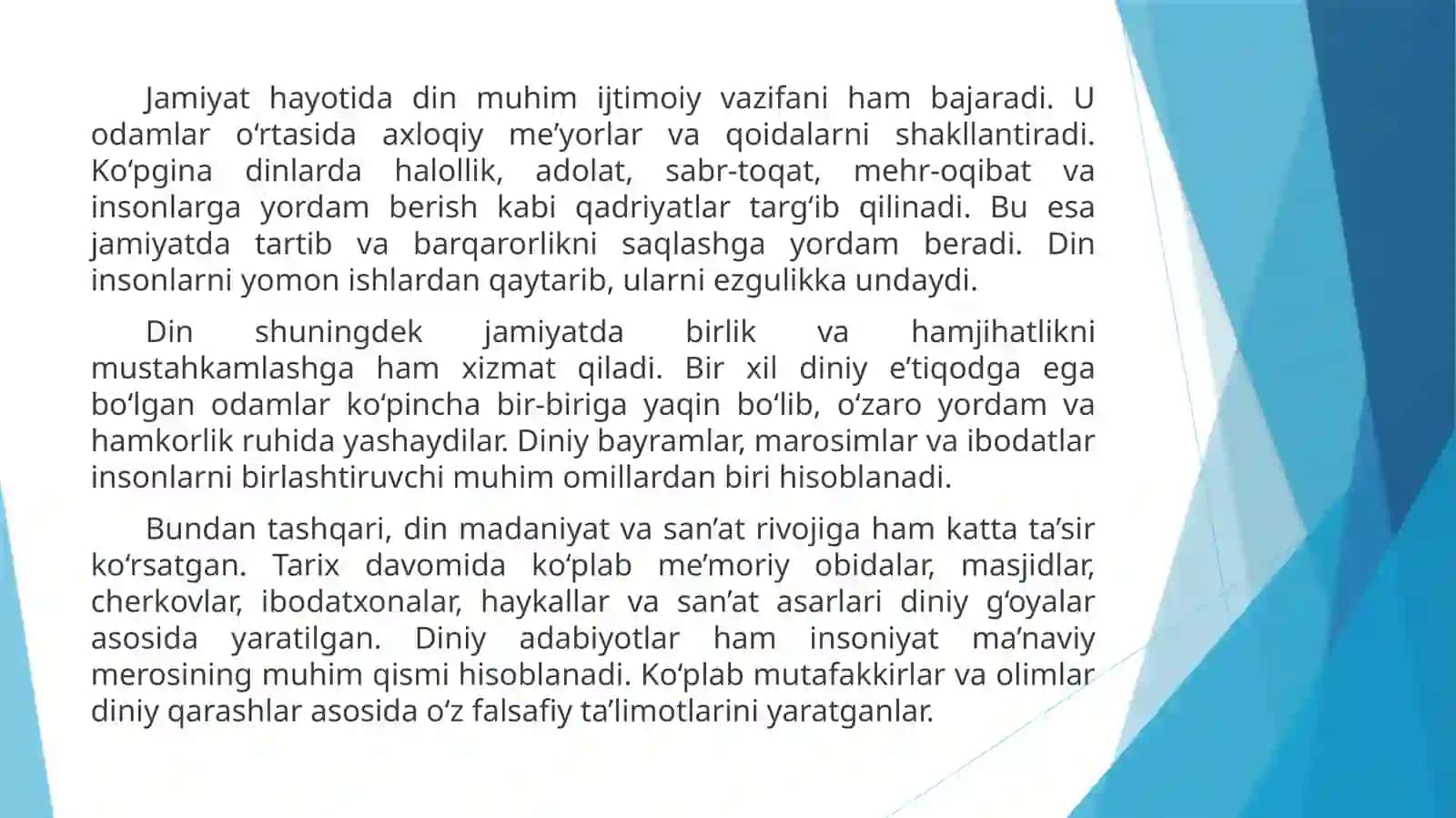 Dinlarning paydo bo'lishi haqidagi turli xil qarashlar 3