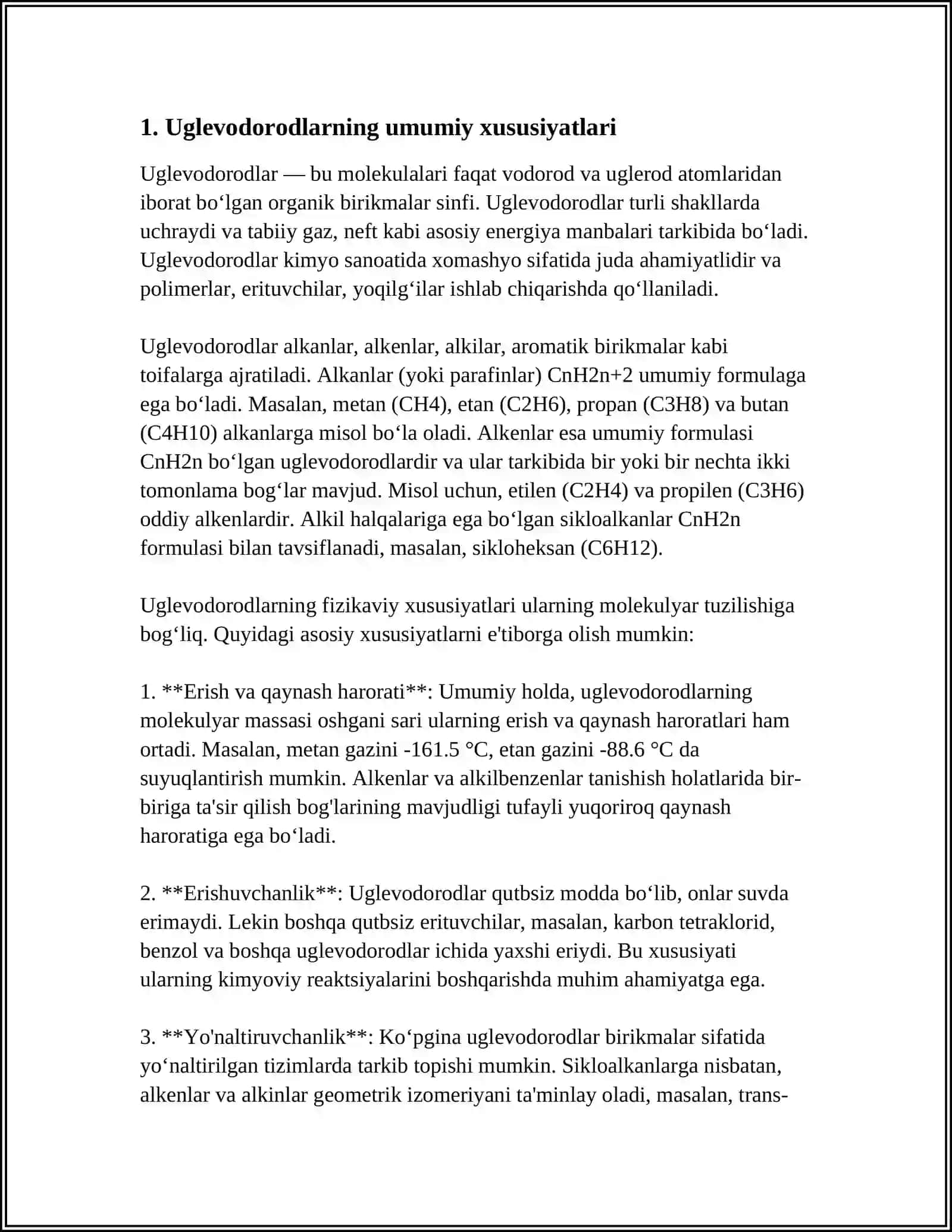 KARBONSUVLAR KIMYOSI VA ULARNING BIOLOGIK AHAMIYATI 3