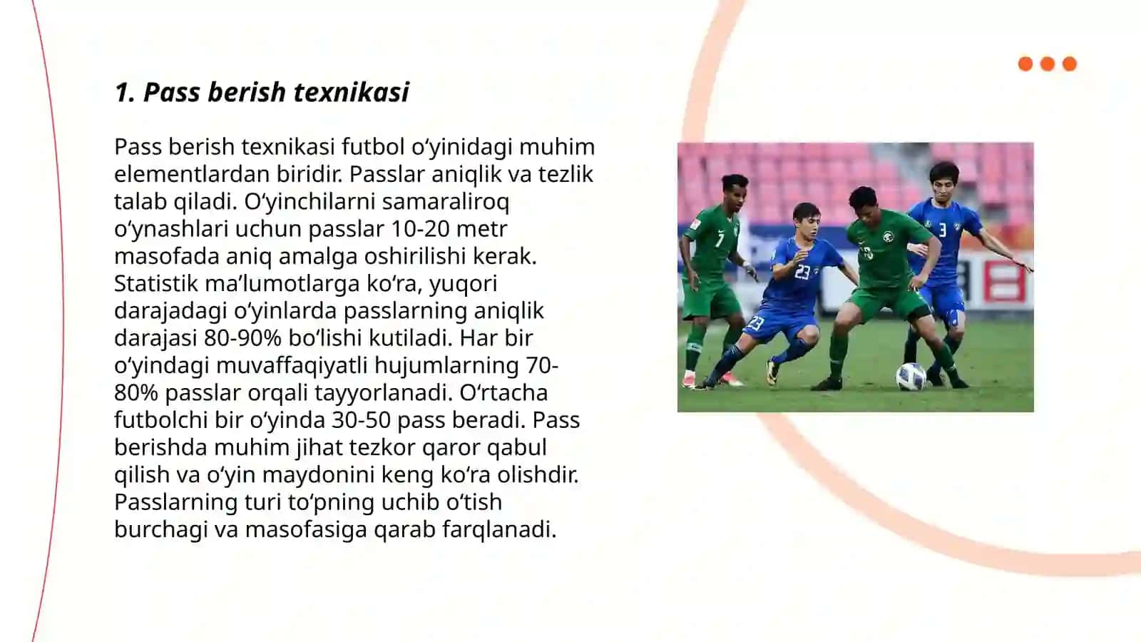 Pass berish texnikasi 3